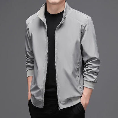 Tunn Bomberjacka Herr – Business & Casual Vår/Sommar, Grå/Blå/Svart, M–5XL