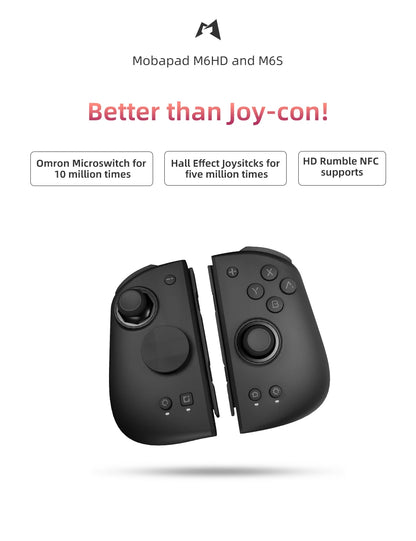 MOBAPAD M6 Controller For Nintendo Switch OLED Joypad with Hall Joystick HD Vibration Console for Switch NS OLED Gamepad