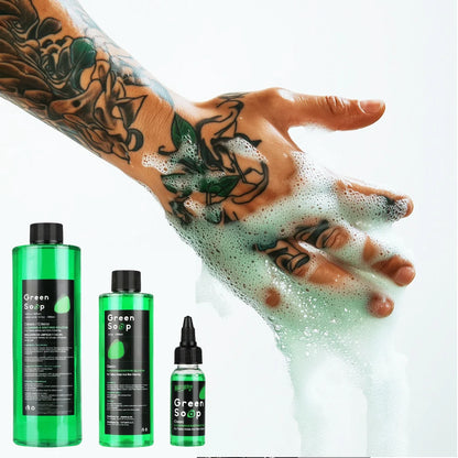 Tattoo Green Soap Kit - 250ML Green Soap with 250ML Aluminium Pressure Sprayer Bottle Tattoo Cleaning Tools  Tattoo Supplies