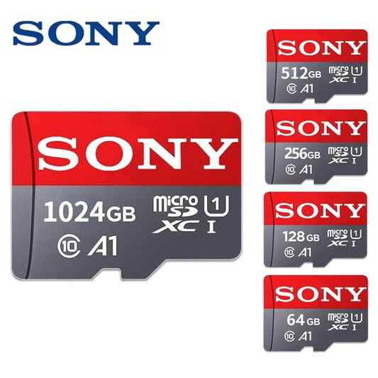 Micro SD-kort Class 10 med SD-adapter – 64GB, 128GB, 256GB och 512GB för Mobil och Kamera