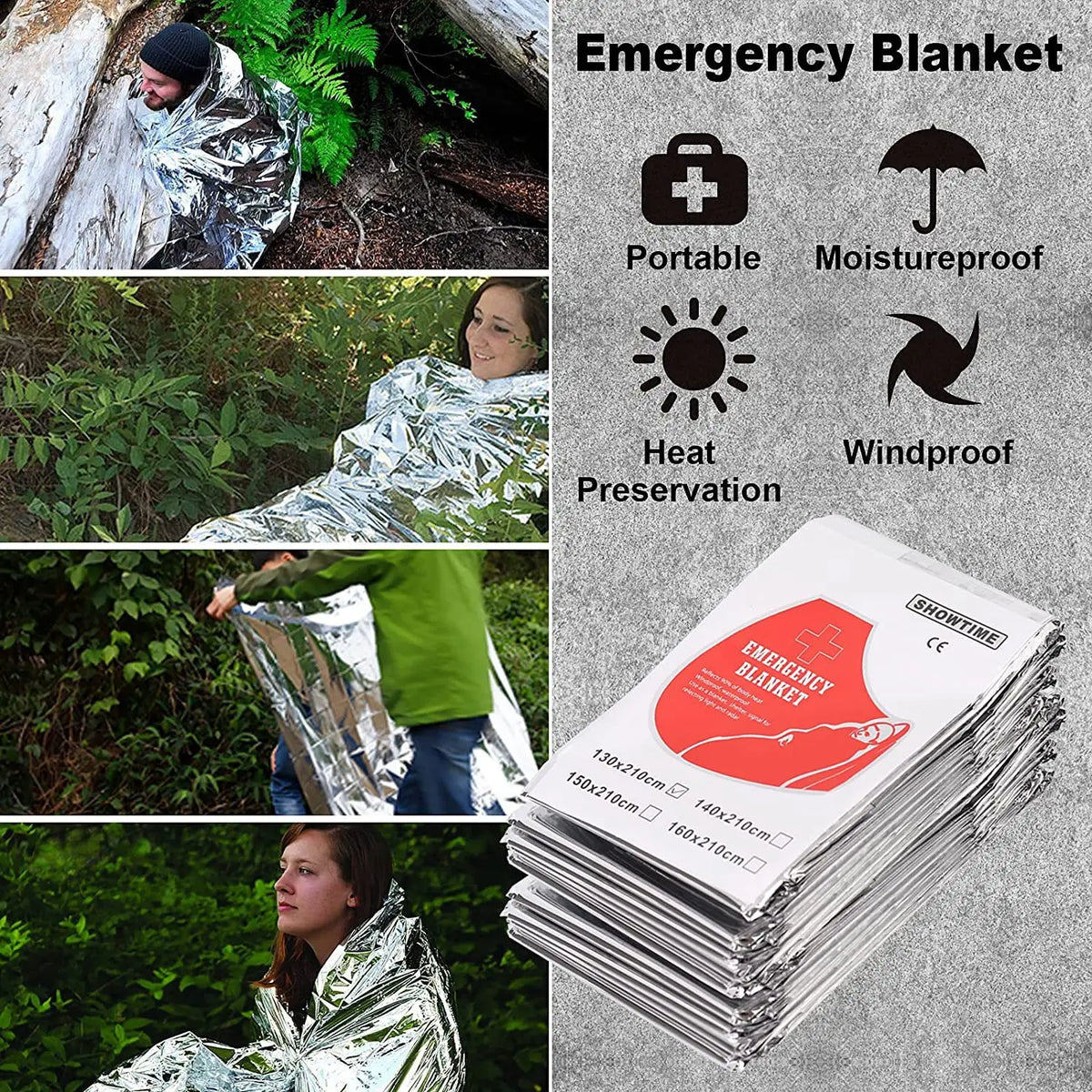 13 in 1 Outdoor Survival Kit Multi-function Emergency First Aid Tools Camping Hiking Self Defense Gear