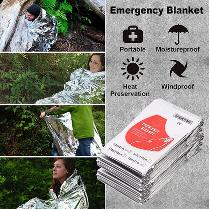 13 in 1 Outdoor Survival Kit Multi-function Emergency First Aid Tools Camping Hiking Self Defense Gear
