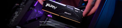 Kingston FURY DDR5 RGB RAM BEAST Desktop Memory 8GB 16GB 32GB Gaming UDIMM Memoria 5200MHZ 560MHZ High Performance Rgb Memory