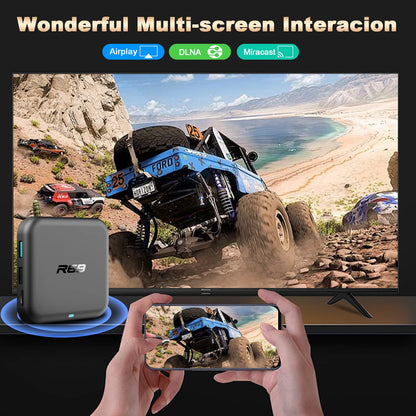 MORTAL Latest Smart TV Box R69-1 Android 14 RK3518 2GB 16GB Support 4K Decode Wireless BT5.0 Wifi6 Media Player