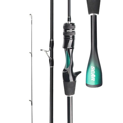 FISHINGFANS ORCA Ultralätt Fiskespö UL – Solid Tip, Avsmalnande Handtag, Spinning och Casting för Öring