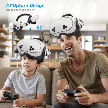 For Quest3S VR Headset 12000mAh Adjustable Charging Head Strap Elite Comfortable Accessory for Meta Quest3 Gaming Experience