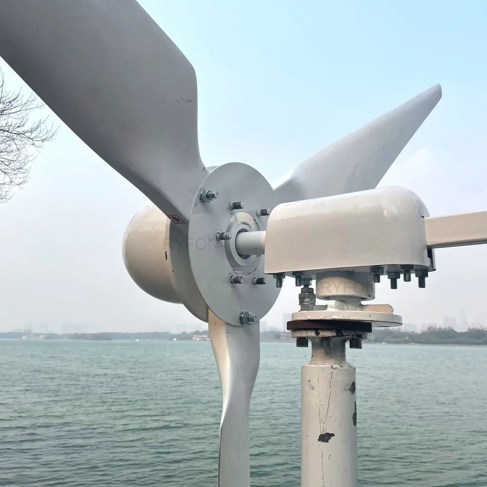 Ryfon Horisontell Vindturbin 20kW/30kW – Permanent Magnet 24–400V Off-Grid/Regulator Hushåll Lantgård Båt Husvagn CE