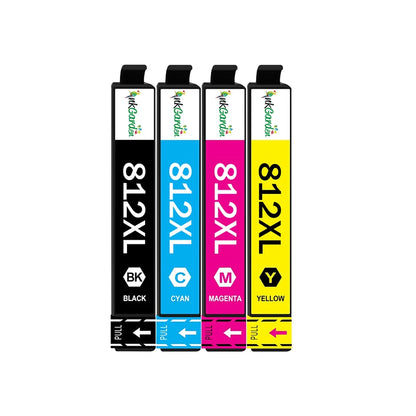 T812XL Bläckpatron Kompatibel för Epson 812XL 812 XL WorkForce Pro Skrivare