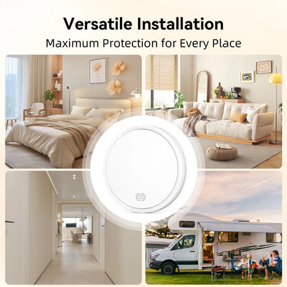 Optisk brandvarnare med inbyggt batteri – 4- eller 8-pack