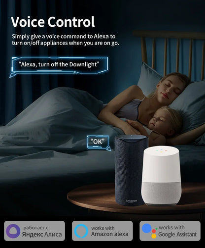 TNCE Tuya Smart Plug WiFi/Zigbee3.0 Socket 16A/20A Power Monitor Remote Control Smart Life APP Remote Control Voice Contr Alexa