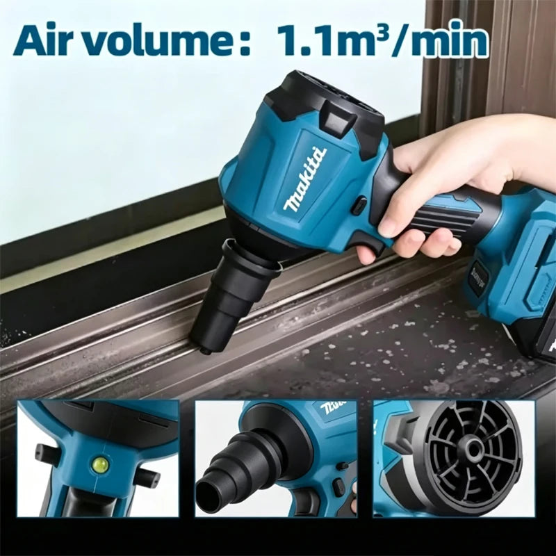 Makita BL1860B 18V 6Ah 6000mAh uppladdningsbart batteri och DAS180 18V blåsmaskin