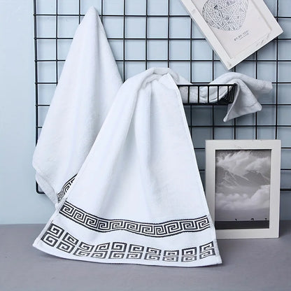 1/5/10pcs Black Cotton Towels Cover 34x74cm/70x140cm Embroidered Hotel Quality Bath Towel for Adults Christmas Gift Face Towels