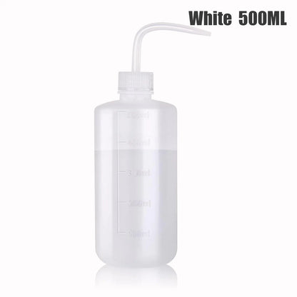 500/250ml Tattoo Wash Bottle 5 Colors Rinse Spray Bottle Economical Plastic Squeeze Clean Bottles for Medical Labs Tattoo Supply