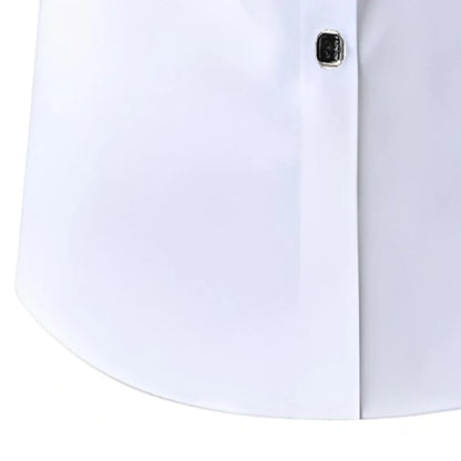Men's Premium Business Casual Shirt 2026 Logo Print Slim Fit Long Sleeve Wrinkle Resistant Dress Shirt Multi Styles Available