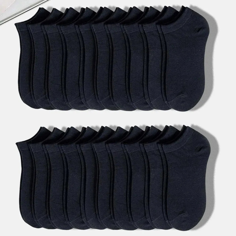 Men's and women's boat socks, shallow mouth invisible short socks, spring and summer thin style, no drop heel, anti odor,