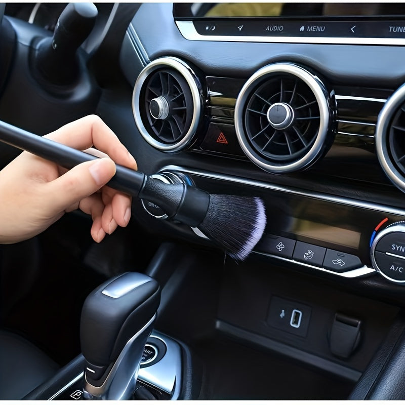 1pcs Car Interior Detailing Brush Soft Bristle Cleaning Brush Motorcycle CarCleaning Tool Auto Detail Dash Duster Brush