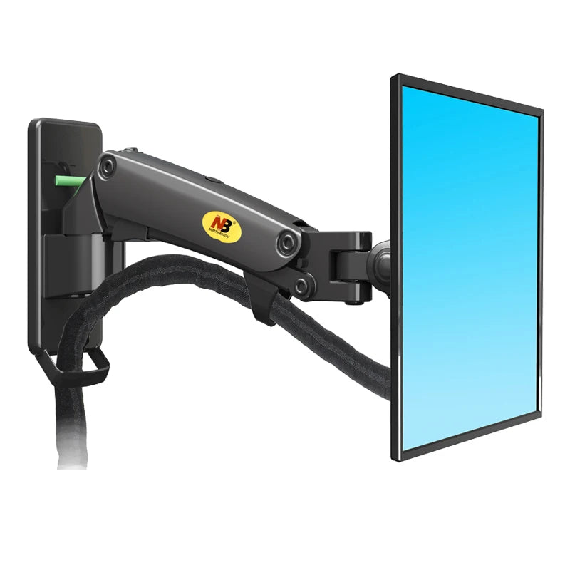 17-27" Gas Spring Full Motion TV Wall Mount LCD LED Monitor Holder Aluminum Arm Bracket NB F120