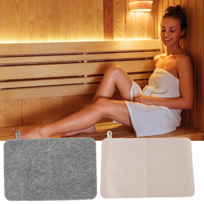 50x33cm Sauna Mat 2pcs Sauna Seat Cover Felt Cushion Steam Room Accessories Water Absorbent Heat Insulation Mat Bench Protector