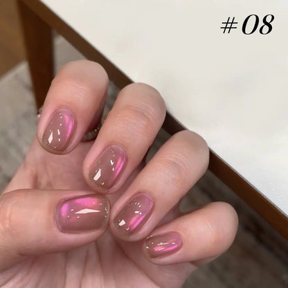 MIANEL Orion Nebula Cat Eye Gel Nail Polish Sparkling Crystal Shimmer Blue Purple Gold 2026 Spring/Summer Unique Special