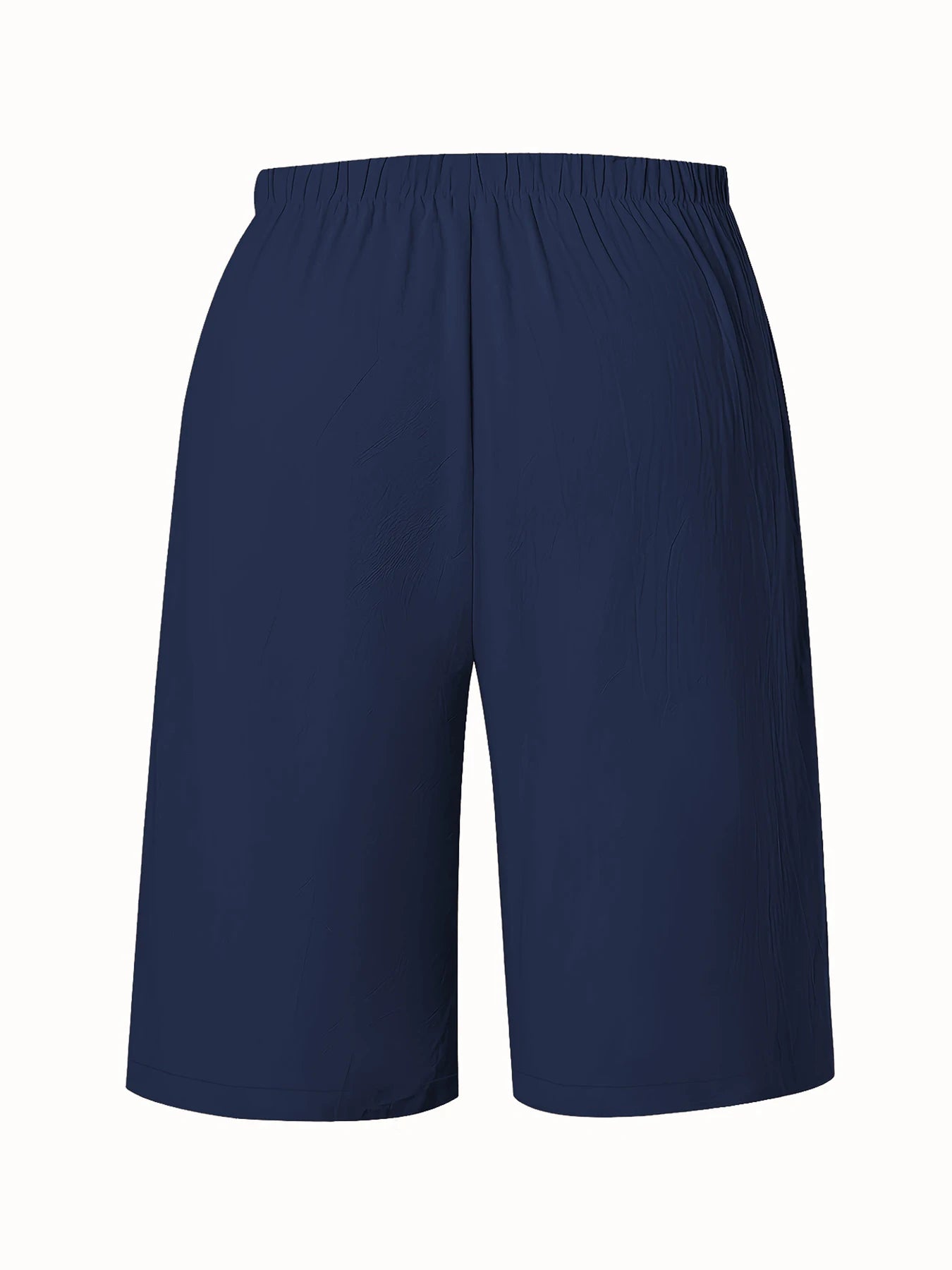 Dam Wide Leg Byxor Knälång – Elastisk Midja Dragsko Casual Vår/Sommar, 5 Färger S–XXL