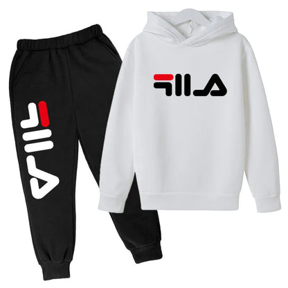 2025 Spring and Autumn Children's Boys and Girls Casual Sports Top + Pants 2-piece Girl Suit 3-14 Years Old Outdoor Jogging Suit