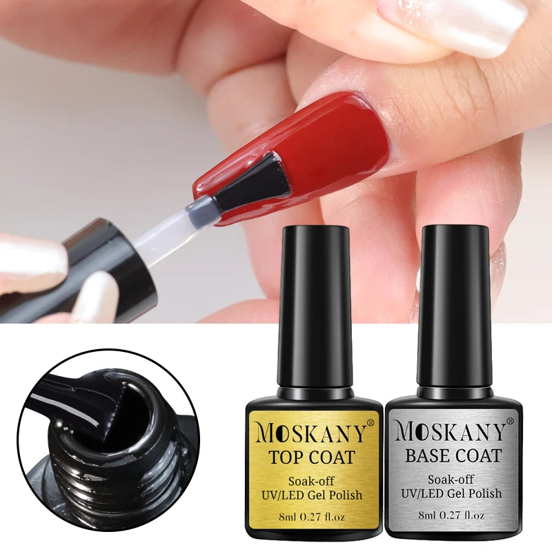Acrylic No-acid Primer Nail Art Set With Base Coat And Top Coat Soak Off Gel Nail Polish For Nail Art Design Tool Kit
