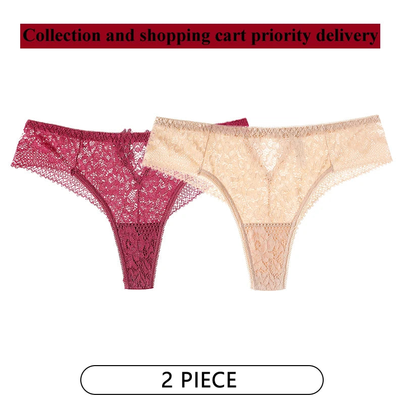 CINOON 2-pack Spetsstring – Låg midja