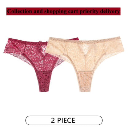 CINOON 2-pack Spetsstring – Låg midja