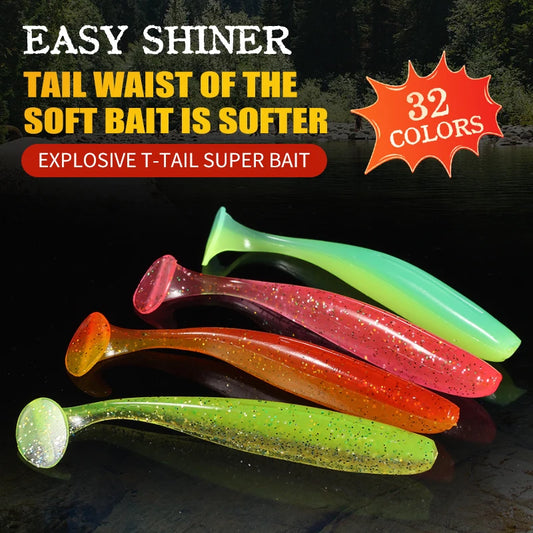 2020 NEW Supercontinent Soft Lures Baits Fishing Lure Leurre Shad Double Color Silicone Bait T Tail