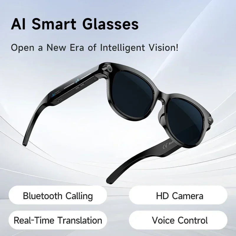 Xiaomi Smart AI Glasses 800W Shooting Camera HD Photo Video Voice Call Translation Waterproof Bluetooth AI Motorcycle Glasses