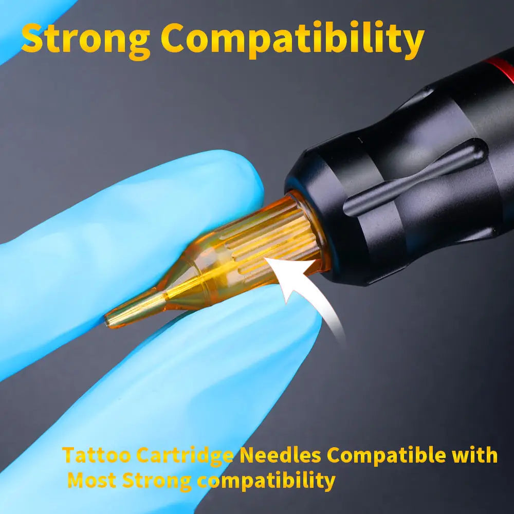 20pcs Yellow Dragonfly Tattoo Cartridge Needle 1 3 5 7 9 11 13 14 15 RL RM RS M1 For Tattoo Machine Pen Needle Accessories