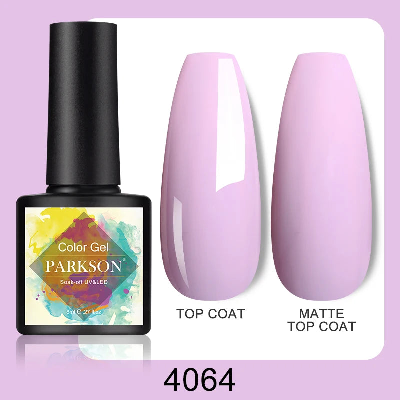 Parkson No Wipe Top Base Coat Nail Gel polish Design Enhancer Varnish Semi Permanent Soak Off UV LED Nail Art Tool