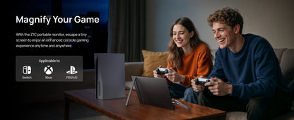 ARZOPA 16.1'' 100% SRGB 1080P FHD Portable Monitor IPS Screen Second Monitor External Display Z1C