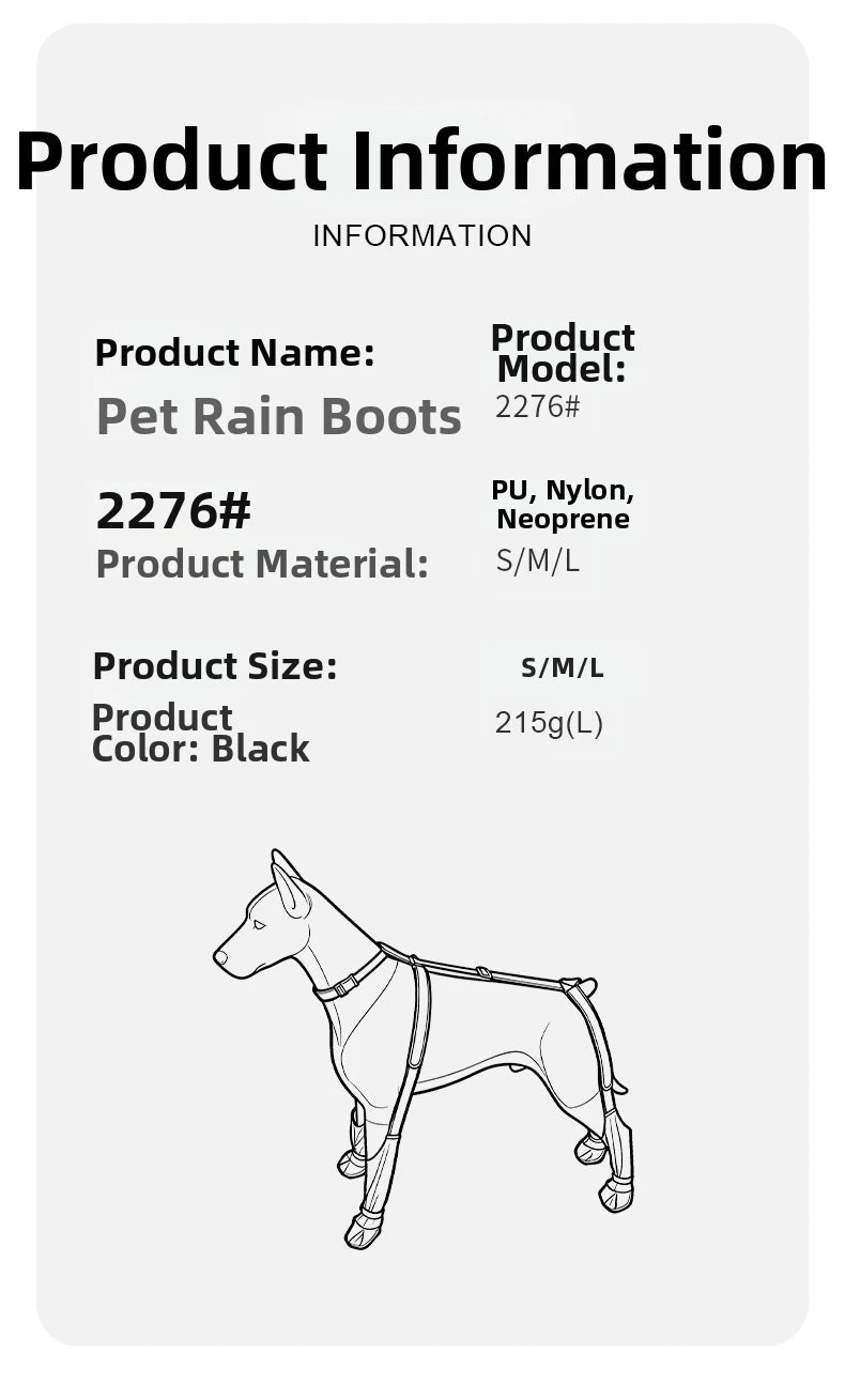 Dog Leg  Knee Patella Protection Joint Auxiliary Rehabilitation Ligament Joint Dislocation Pet Dirtproof Waterproof Rain Shoes