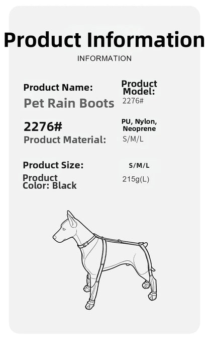 Dog Leg  Knee Patella Protection Joint Auxiliary Rehabilitation Ligament Joint Dislocation Pet Dirtproof Waterproof Rain Shoes