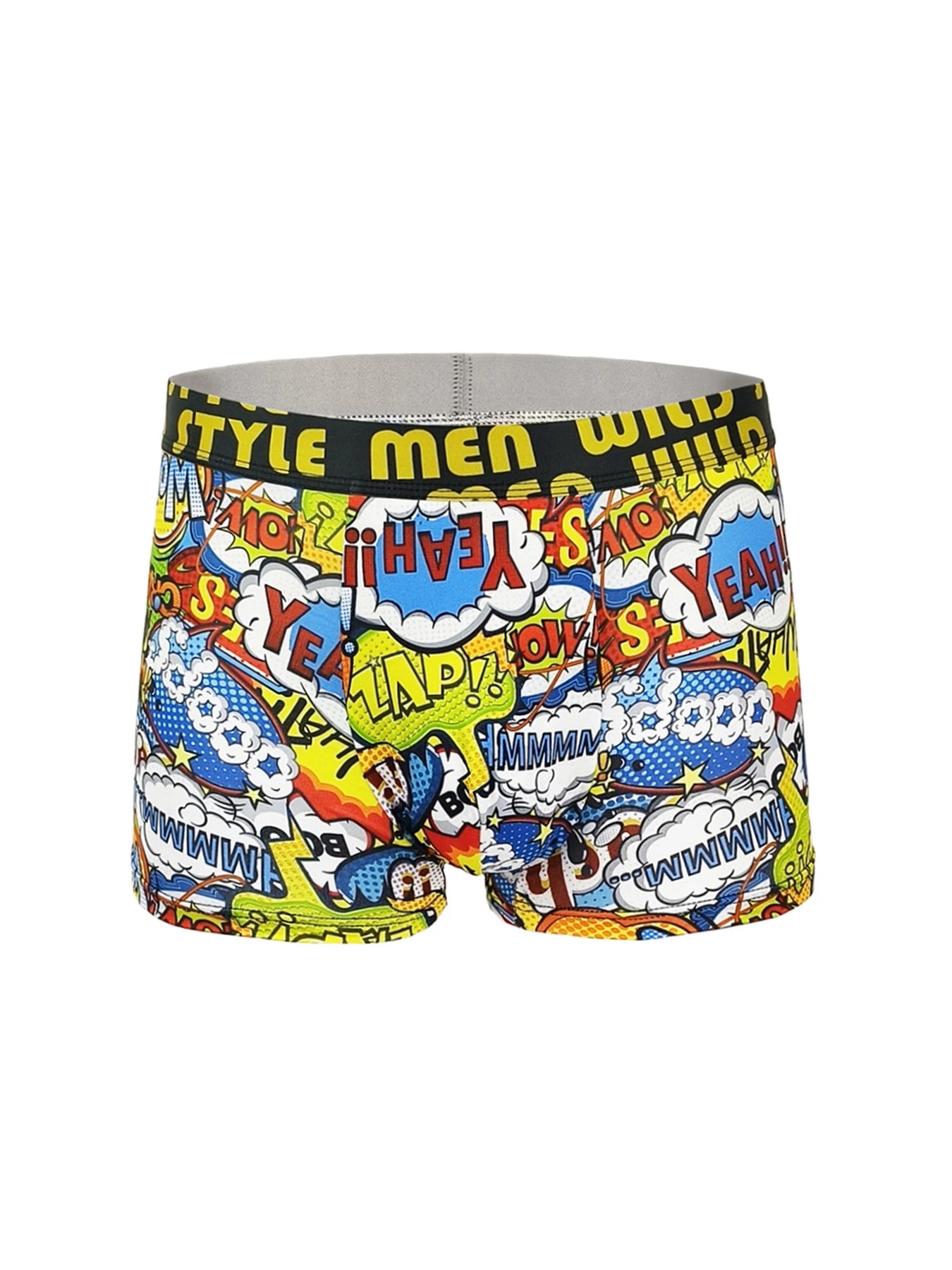 Herr Boxershorts 3-pack Polyester – Graffiti & Comic Pop Art Streetstyle, S–2XL