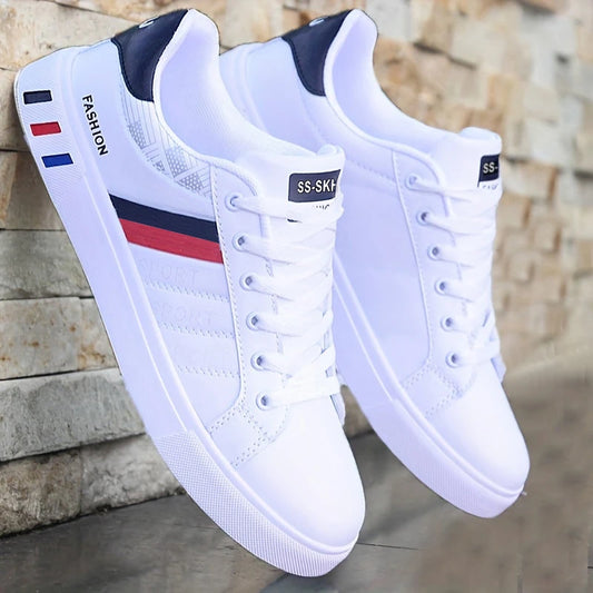 Herr-skatesneakers med låg profil – Andningsbar, halkfri PVC-sula, storlek 39–48, 3 färger