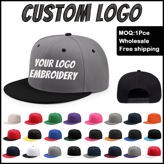 FEDORYN Snapback Keps Splice-Färger Hip Hop – 40 Färger Akryl/Polyester Justerbar Unisex Anpassad Brodyr Tryck Grossist Dropshipping