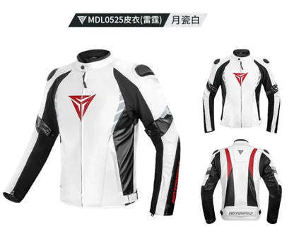 CE Certified Motorbike Leather Jacket for Men Autumn Winter Warm Windproof Riding Coat with Removable Liner Motorcycle Jacket