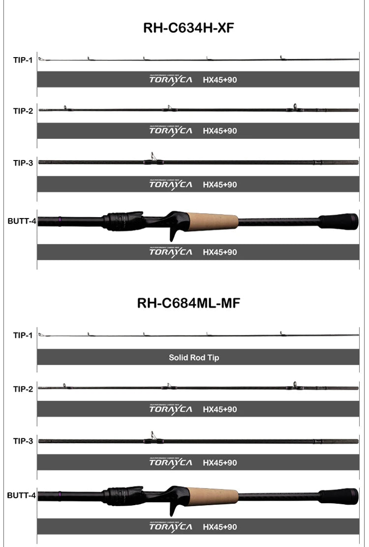 PURELURE SHARPEN Travel Soft Lure Long Spinning and Casting XF/MF Action Rods FUJI Components Bass Pike Rod Fishing Rod Reel