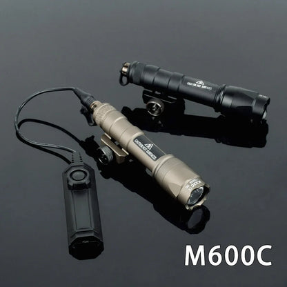 Taktisk M600 Vapenlamp med Tryckströmbrytare för 20 mm Skena
