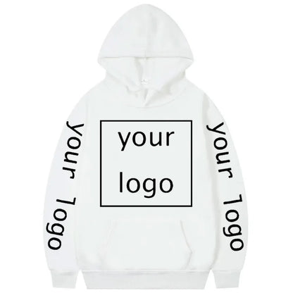 Zip-up Hoodie med Eget Tryck – Fleece, Huva & Dragkedja | S–XXXL
