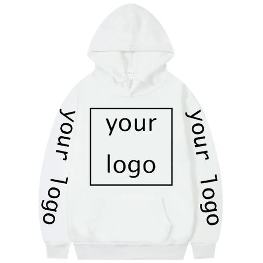 Zip-up Hoodie med Eget Tryck – Fleece, Huva & Dragkedja | S–XXXL