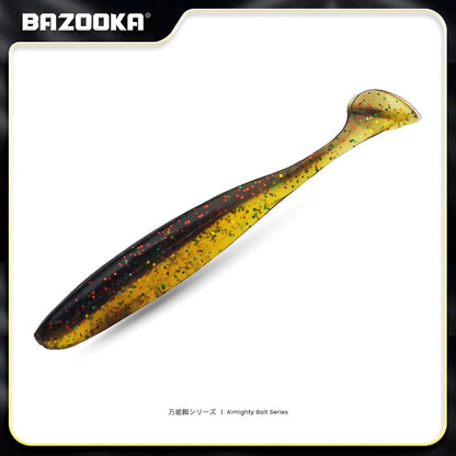 Bazooka Shad Worm Fishing Soft Lure Big Silicone 90 100mm Bait T Tail Easy Shiner Wobbler Swimbait Pesca Trout Pike Bass Winter