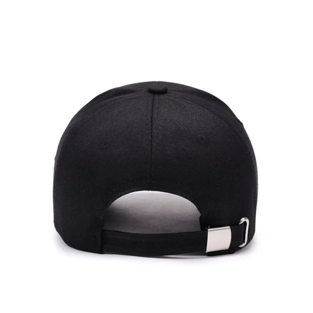 Casual Baseball Cap with English Cross Embroidery Adjustable Hat for Men Women Teens