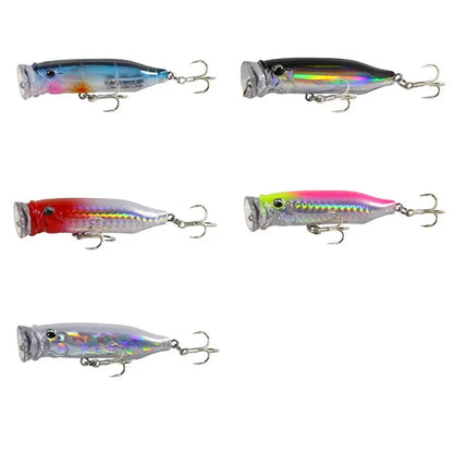 1Pcs Fishing Lures 7cm/9.4g Popper Bait 2024 New Topwater Plastic Artificial Hard Bait Crankbait Wobblers Perch Fishing Tackle