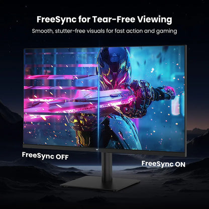 KTC H27T27 Kontorsmonitor 27" 2K QHD – Fast IPS 120Hz OC HDR FreeSync G-Sync 99% sRGB Ramlös VESA EU-lager
