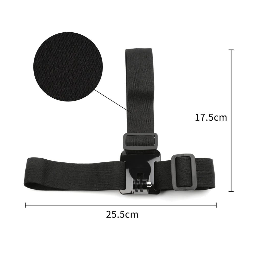 Adjustable Elastic Head Strap Mount for GoPro Hero 7 6 5 4 3 Session SJCAM SJ4000 Yi 4K Eken H9 Action Camera Accessory
