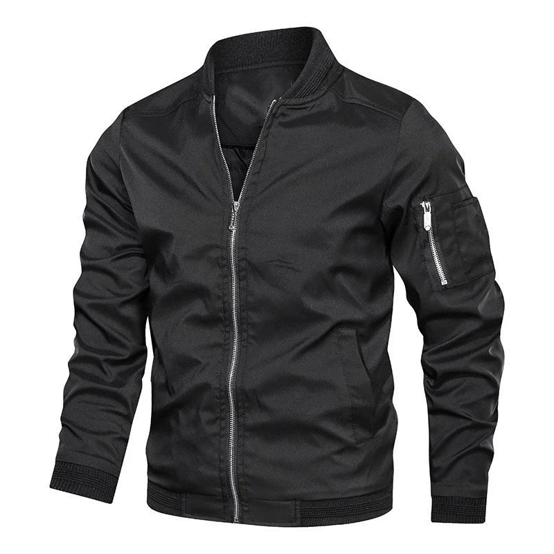 Lätt Baseballjacka Herr – Tunn Bomber Vår/Sommar, Retro Streetwear, XS–4XL