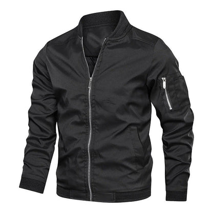 Lätt Baseballjacka Herr – Tunn Bomber Vår/Sommar, Retro Streetwear, XS–4XL